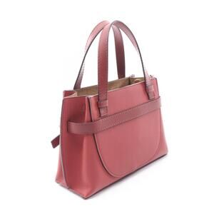 Loewe Top Handle Red Bordeaux Gate Handbag Leather